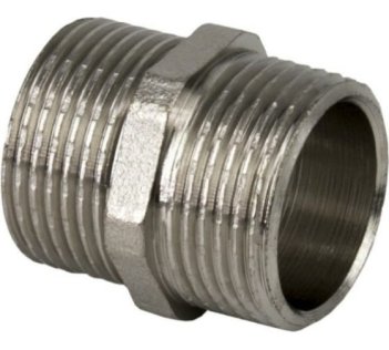 Ниппель 3/8" нар/нар никель